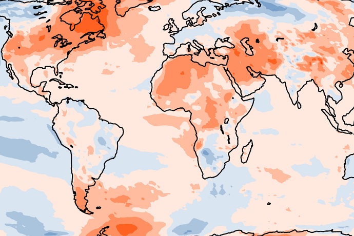 C3S 2021 temperature anomaly