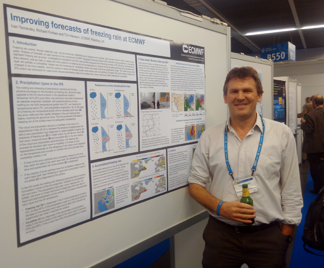 EGU 2015 Tim Hewson of ECMWF at poster session