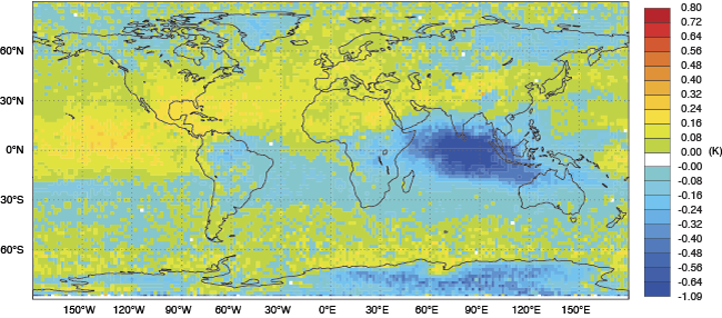 Satellite temperature chart