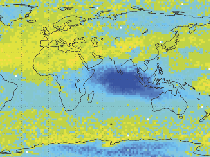 Satellite temperature chart