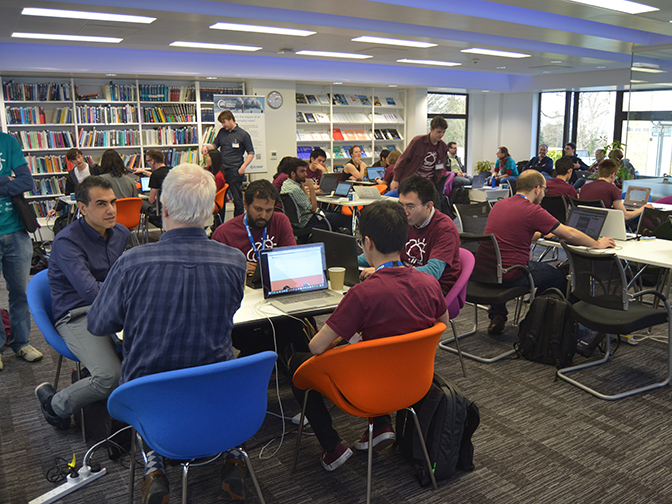 Open data hackathon at ECMWF 4 and 5 March 2017 (Photo: Maurizio Latini)