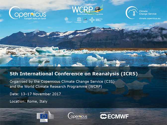 5th International Conference on Reanalysis announcement