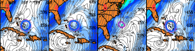 Ensemble postage stamps of Hurricane Joaquin