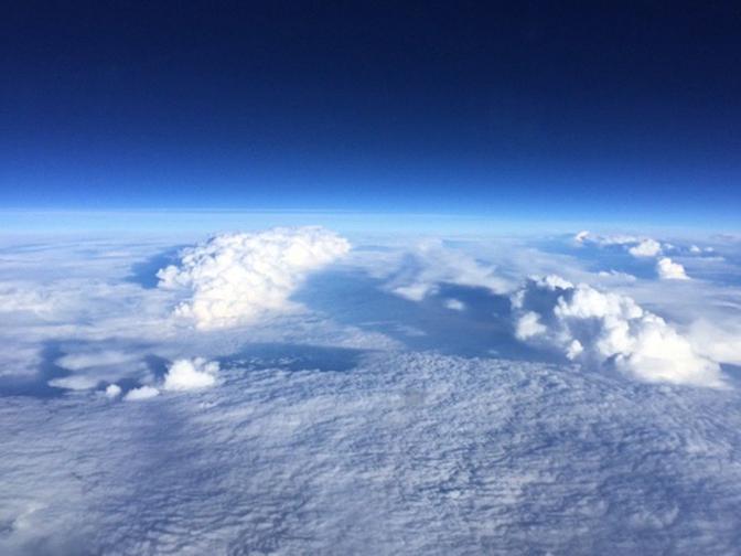 View of Hurricane Patricia from above