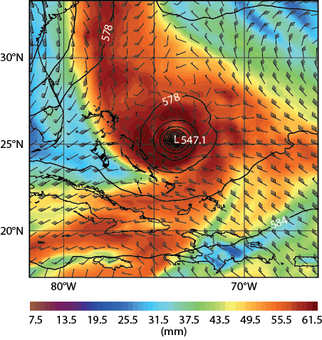 High-resolution forecast of Hurricane Joaquin