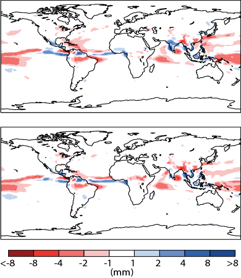 Reduced rainfall bias