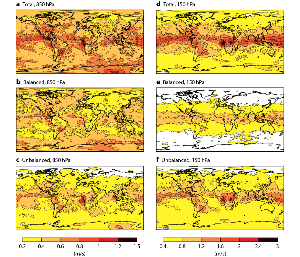 Mean analysis increments of zonal wind from September to November 2016