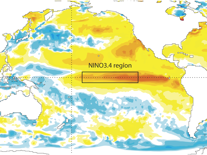 Sea-surface temperature anomalies September 2015