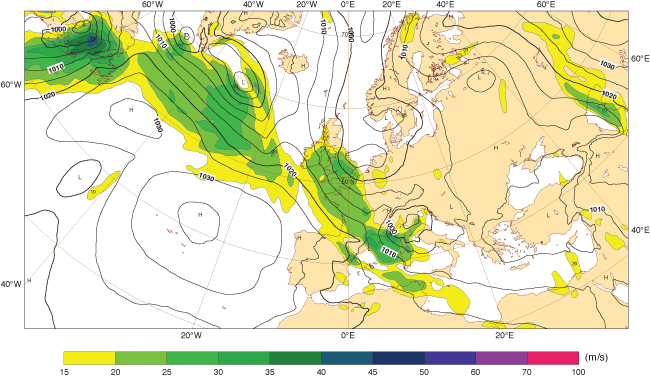 Wind speed analysis for 3 March 2016 00 UTC