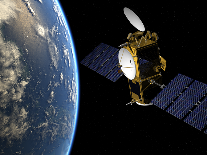 Artist's impression of Jason-3 satellite in orbit