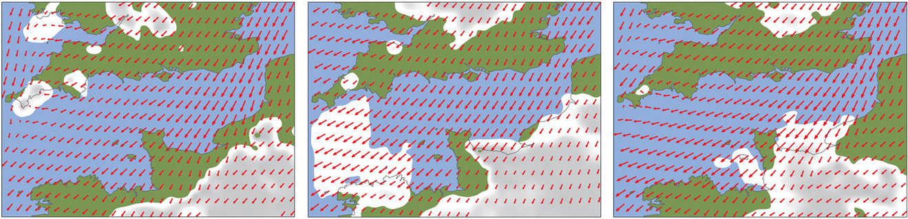 Wind and cloud cover forecasts for 19 to 20 June 1944