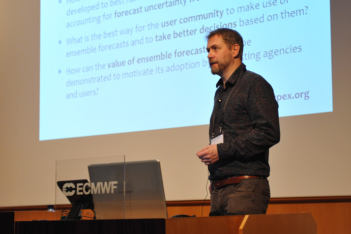 Fredrik Wetterhall at H SAF/HEPEX workshop 2019