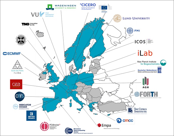 CoCO2 participating organisations