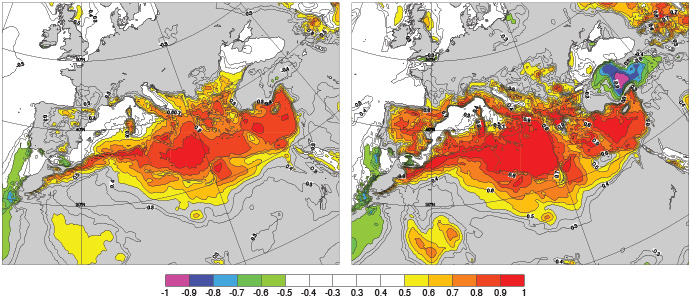 EFI two-metre temperature forecasts