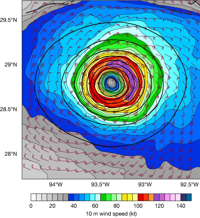 Simulating Hurricane Laura.