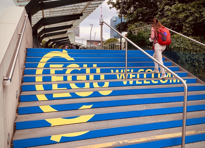 EGU Welcome steps May 2022