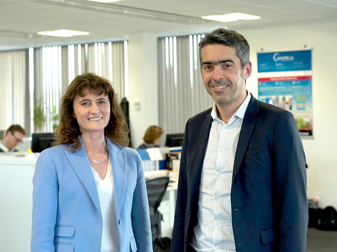 Florence Rabier (ECMWF) and Pierre Bahurel (Mercator)