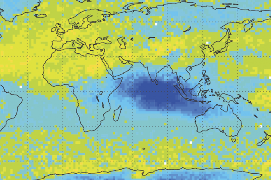 Satellite temperature chart