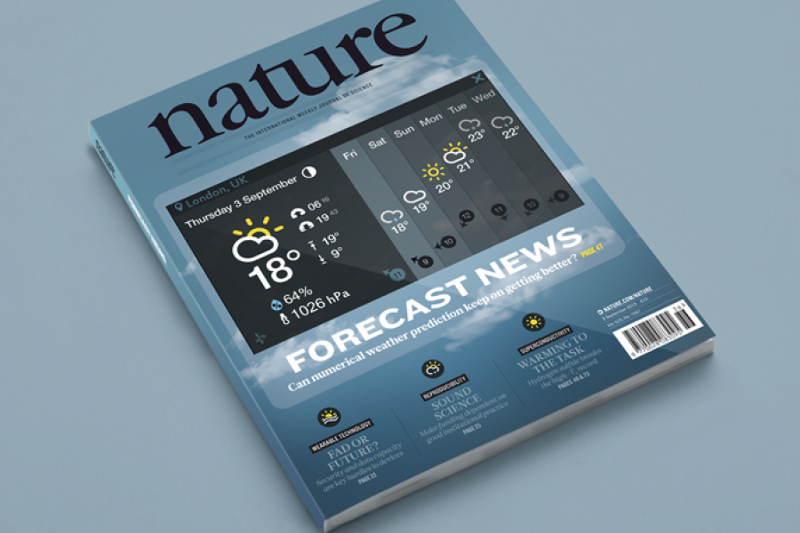 Cover of Nature magazine