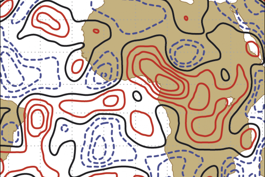 Stochastic schemes use perturbation patterns to model uncertainty