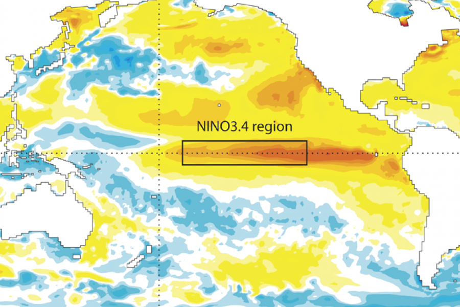 Sea-surface temperature anomalies September 2015