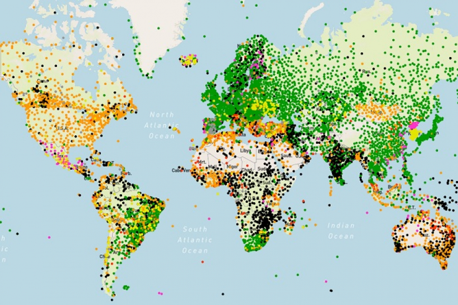 WDQMS surface availability map example