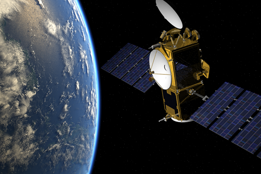 Artist's impression of Jason-3 satellite in orbit